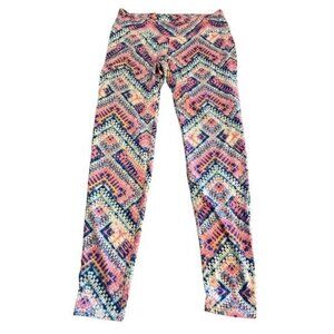 KRISTIN NICOLE PINK/BLUE LEGGINGS SIZE LARGE #0252
